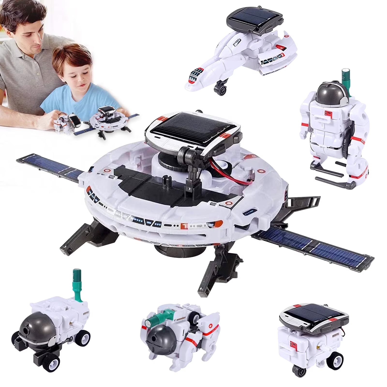 Solar Robot Toys for Kids, STEM Projects 6-In-1 Science Kits DIY Educational Building Toys, Christmas Birthday Gifts for 8+Year