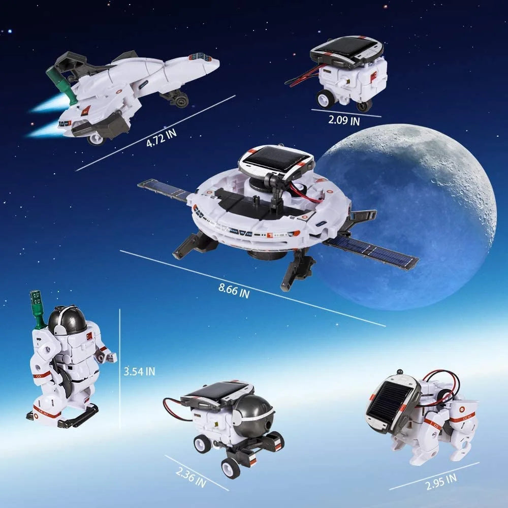 Solar Robot Toys for Kids, STEM Projects 6-In-1 Science Kits DIY Educational Building Toys, Christmas Birthday Gifts for 8+Year
