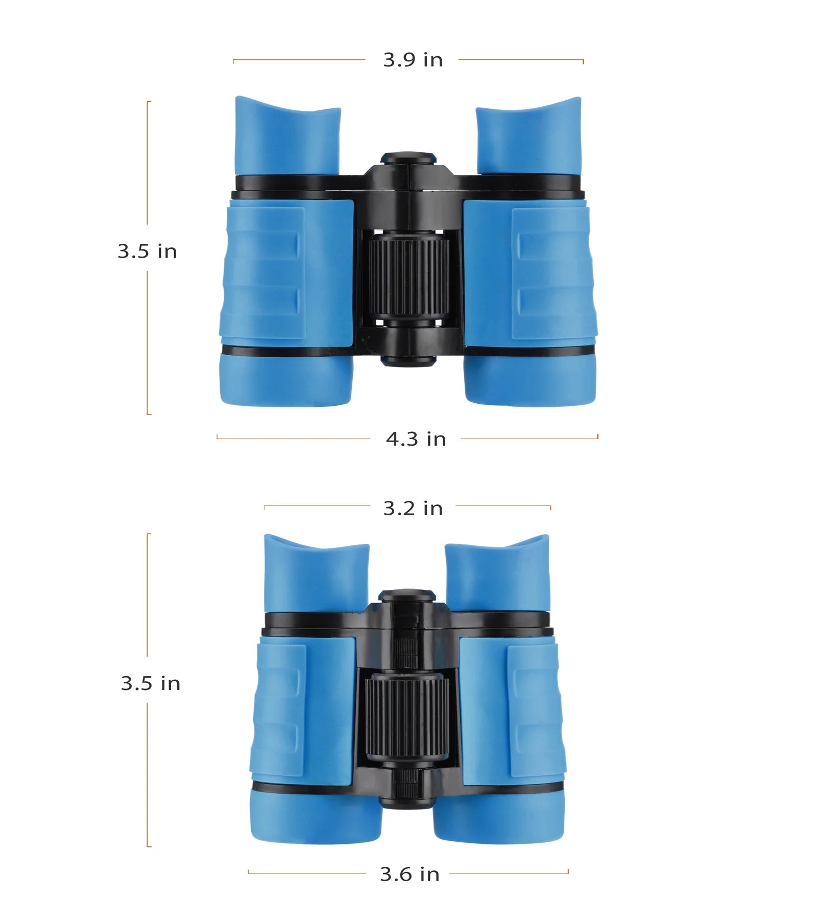 S Syxspecial Binoculars for Kids, 30 Mm with Cleaning Cloth, Blue, 1 Count