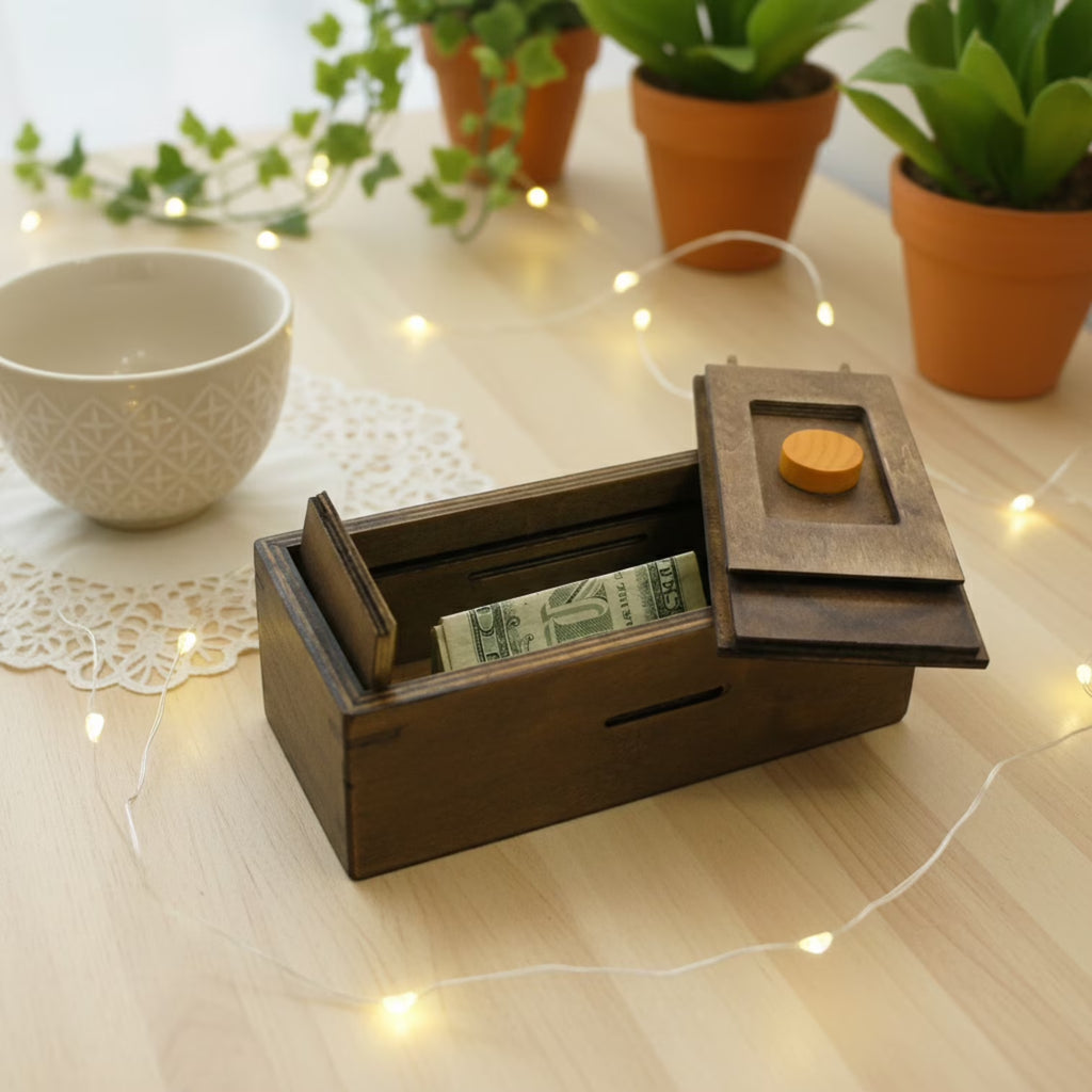 Enigma Secret Puzzle Box Discovery - Money Gift Trick Box