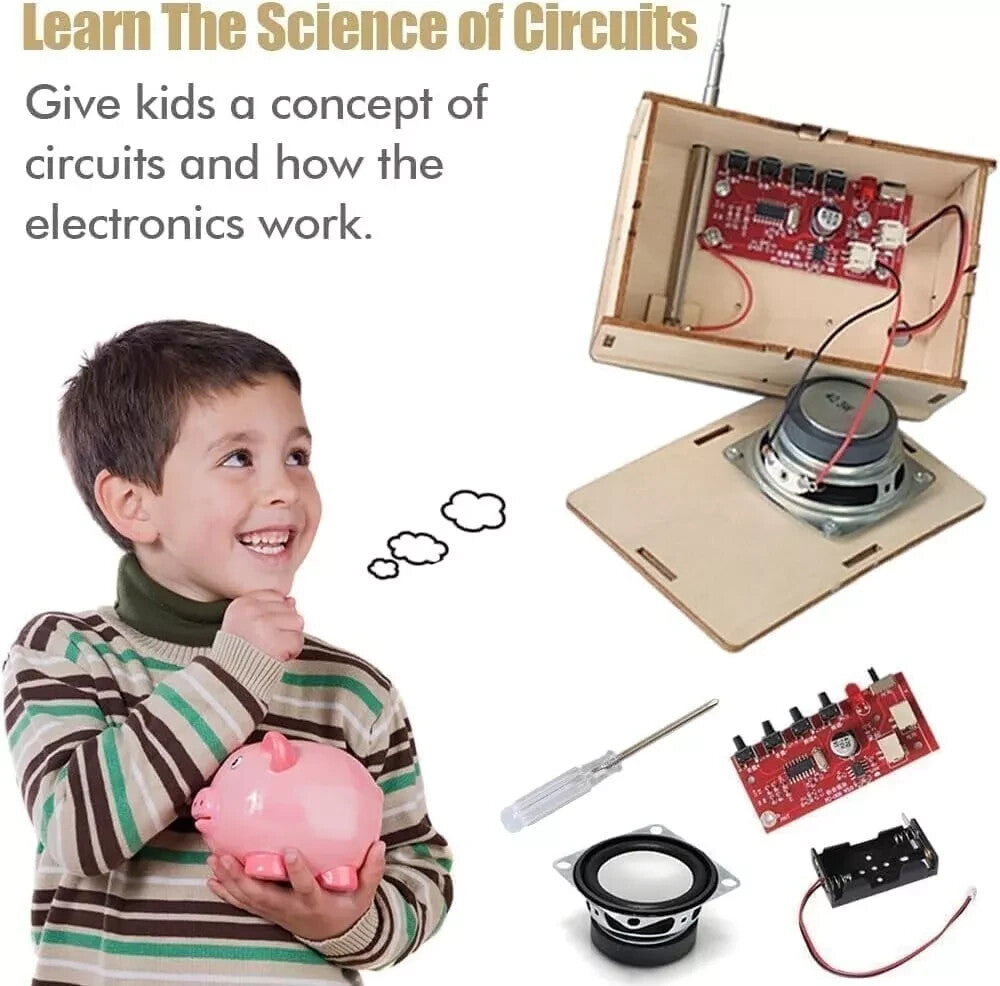 STEM Radio Kit for Kids 6-14 | DIY Electronics, Science & Circuit Project 🎁