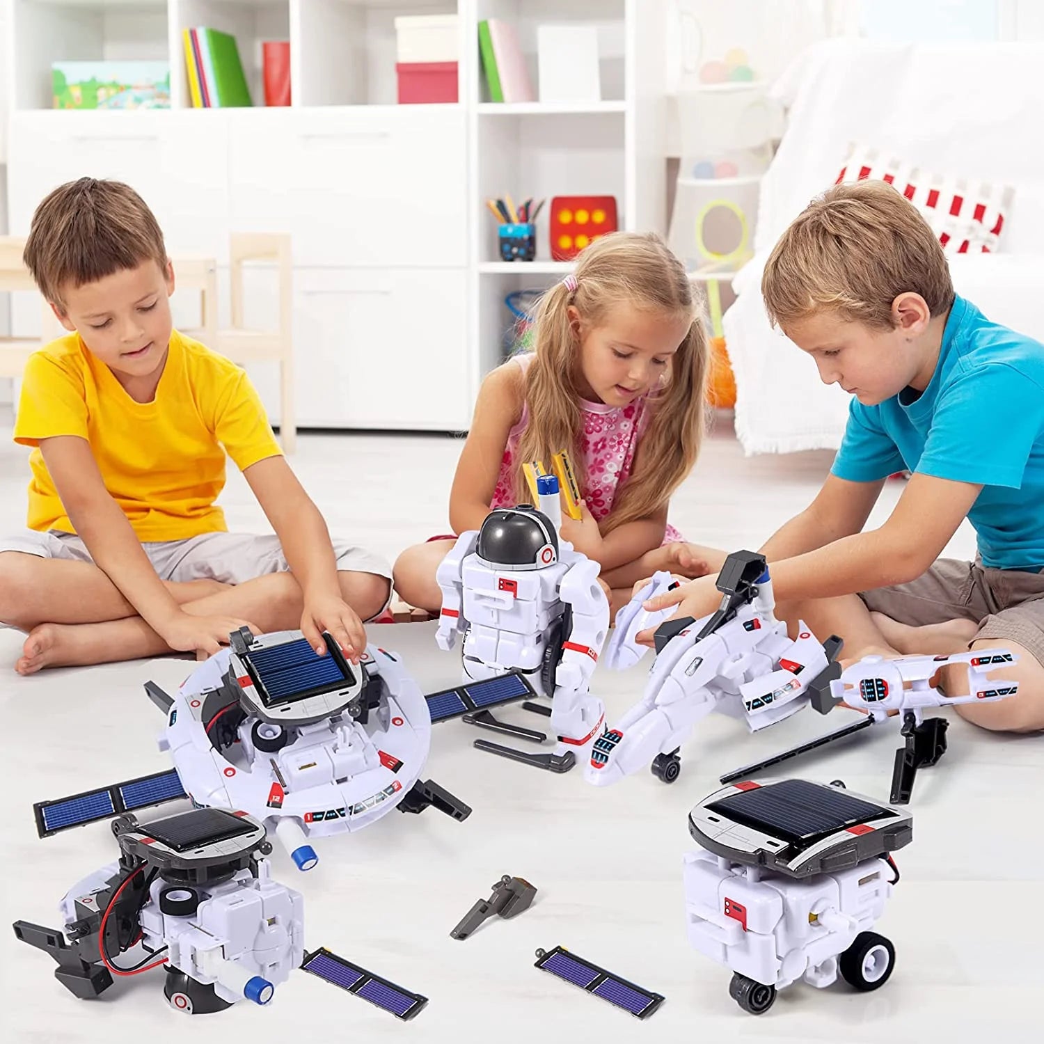 Solar Robot Toys for Kids, STEM Projects 6-In-1 Science Kits DIY Educational Building Toys, Christmas Birthday Gifts for 8+Year