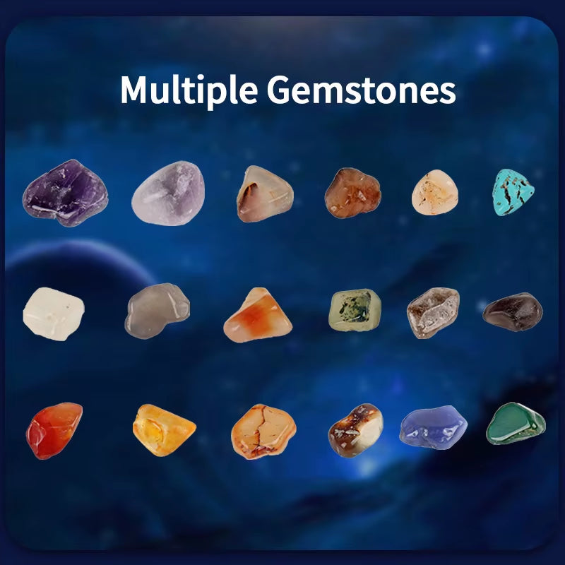 Unearth the Cosmos -Solar System Planet Excavation Kit - Interactive Gemstone Digging, Puzzle Adventure Toys