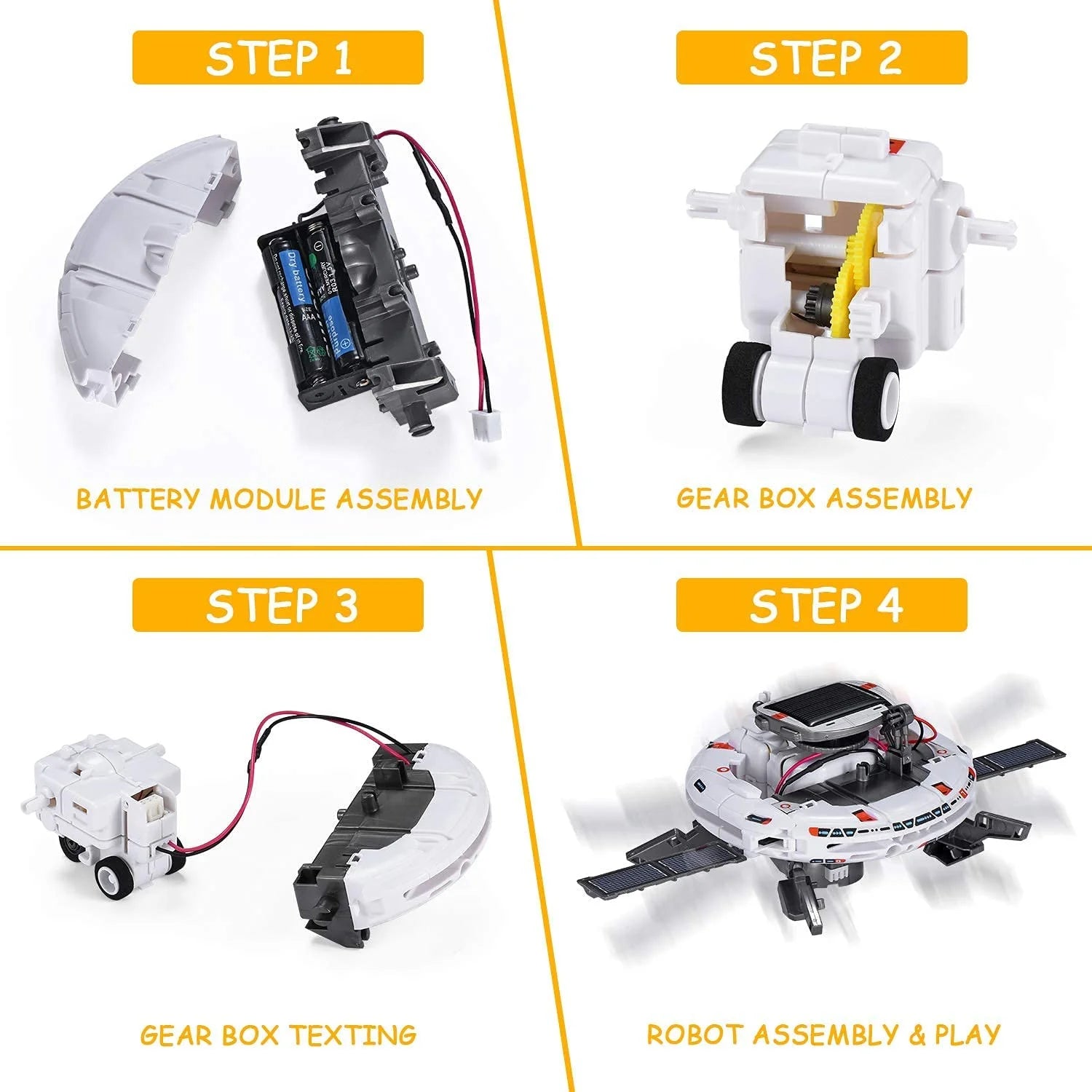 Solar Robot Toys for Kids, STEM Projects 6-In-1 Science Kits DIY Educational Building Toys, Christmas Birthday Gifts for 8+Year